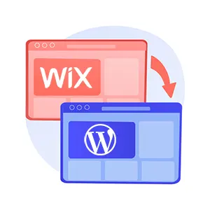 Wix to WordPress conversion near me
